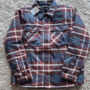 Patagonia Plaid Shirt Jacket - Rust and Blue, Nwt